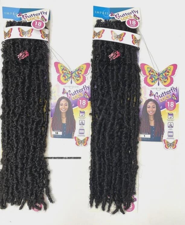 impression bulk 2x butterfly locs 18"
