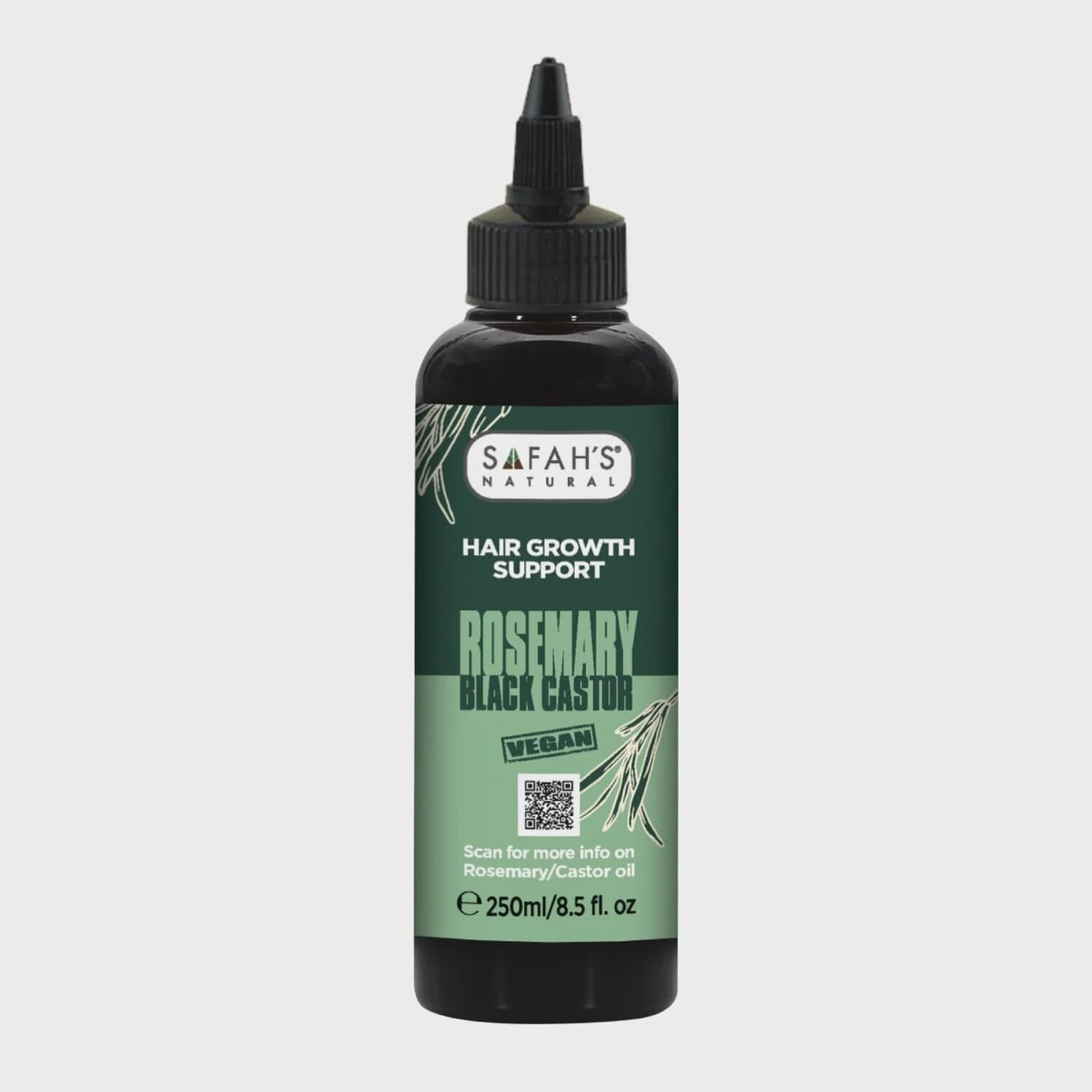 SAFAH'S NATURAL ROSEMARY WITH BLACK CASTOR VEGAN