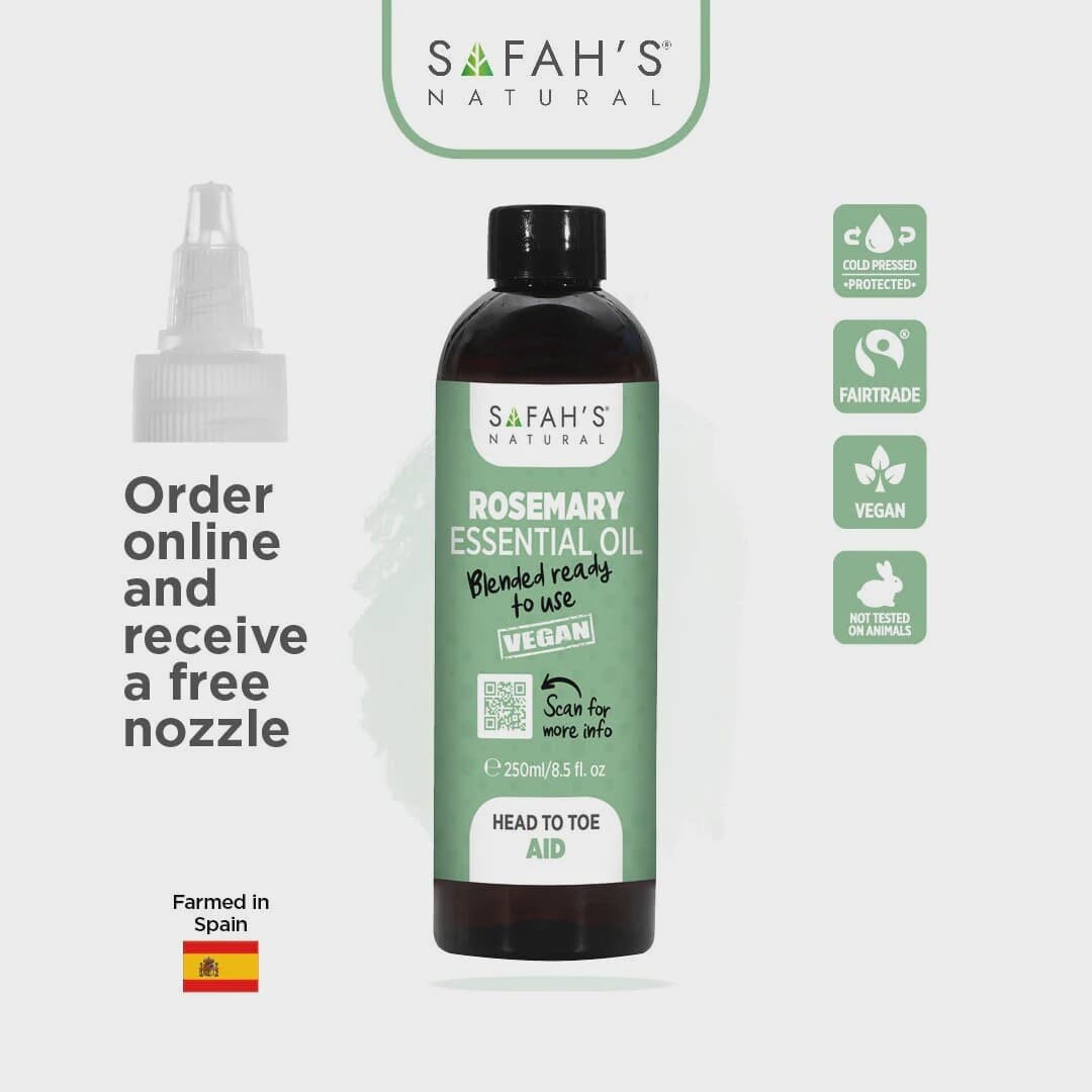 SAFAH'S NATURAL ROSEMARY ESSENTIAL OIL BLENDED
