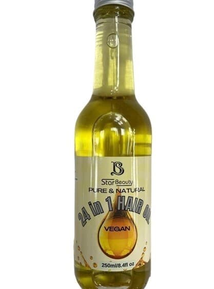 STAR BEAUTY PURE &NATURAL 24 IN 1 HAIR OIL VEGAN / 250ML / 8.4FL.OZ