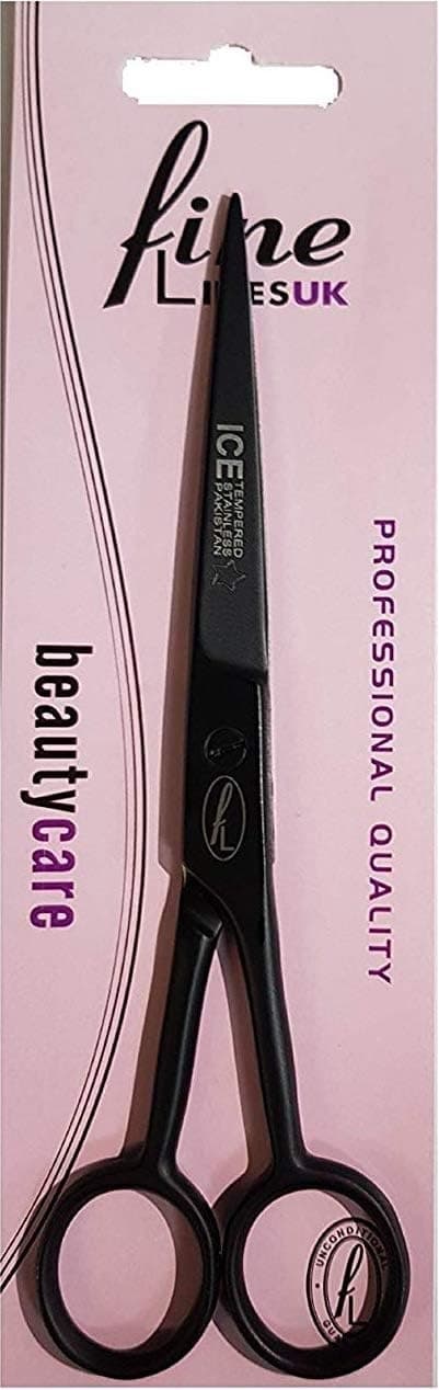 Fine lines UK barber scissors 6.5" black 5