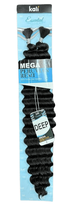 KALI MEGA PERUVIAN  REMI 100% HUMAN HAIR BLENDED DEEP WAVE BULK 3