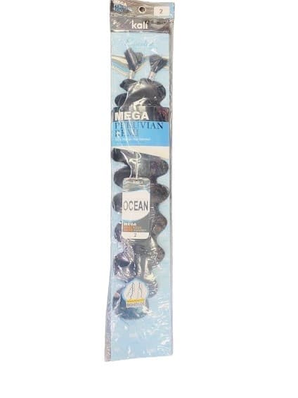 KALI MEGA PERUVIAN  REMI 100% HUMAN HAIR BLENDED  OCEAN WAVE BULK 2