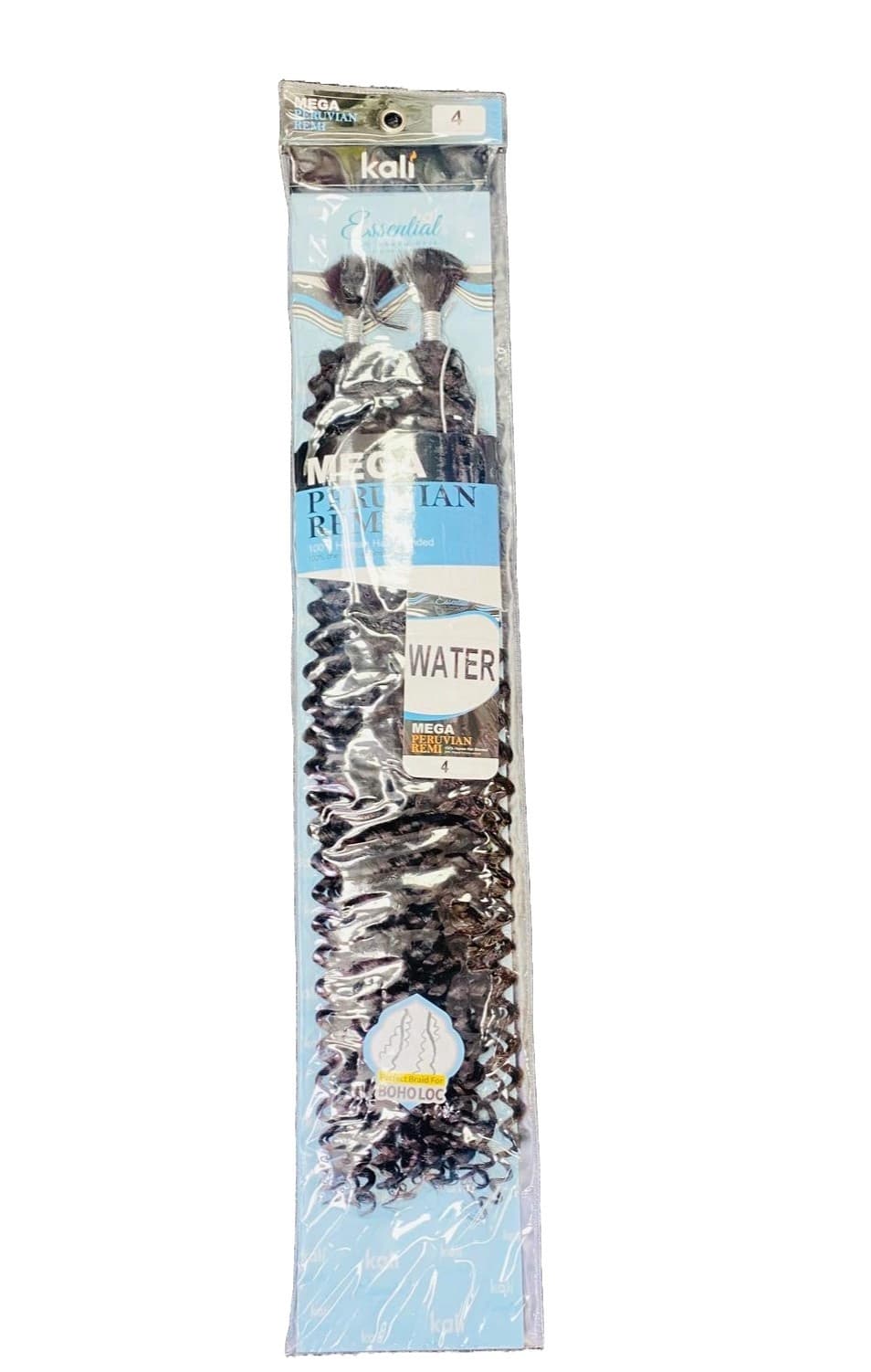 KALI MEGA PERUVIAN  REMI 100% HUMAN HAIR BLENDED  WATER WAVE BULK 3