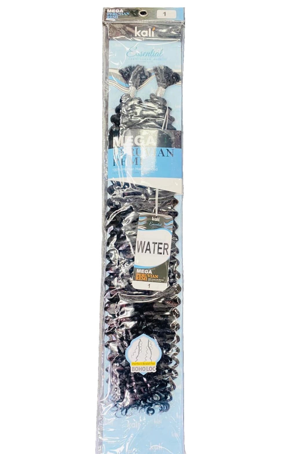 KALI MEGA PERUVIAN  REMI 100% HUMAN HAIR BLENDED  WATER WAVE BULK 5