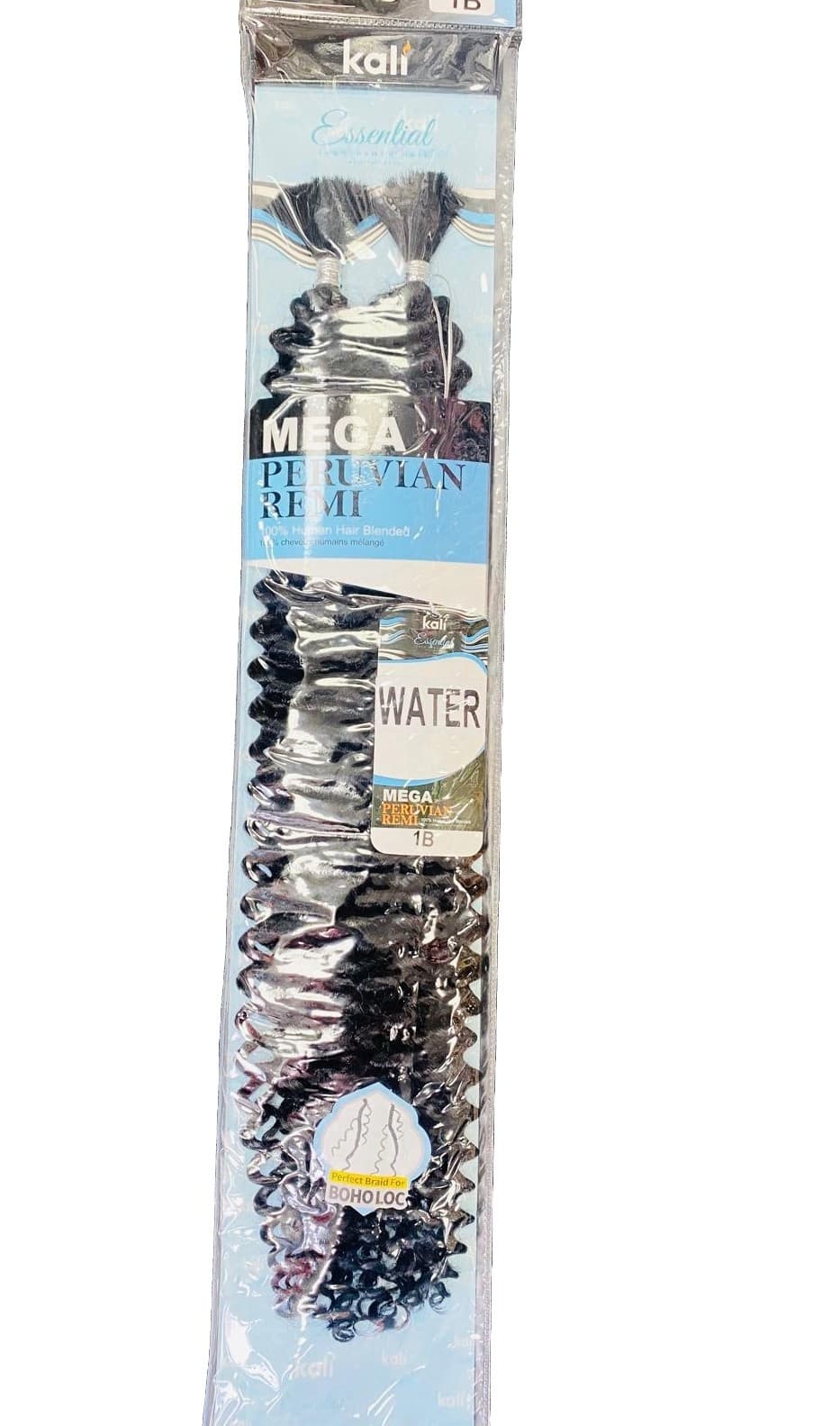KALI MEGA PERUVIAN  REMI 100% HUMAN HAIR BLENDED  WATER WAVE BULK 4