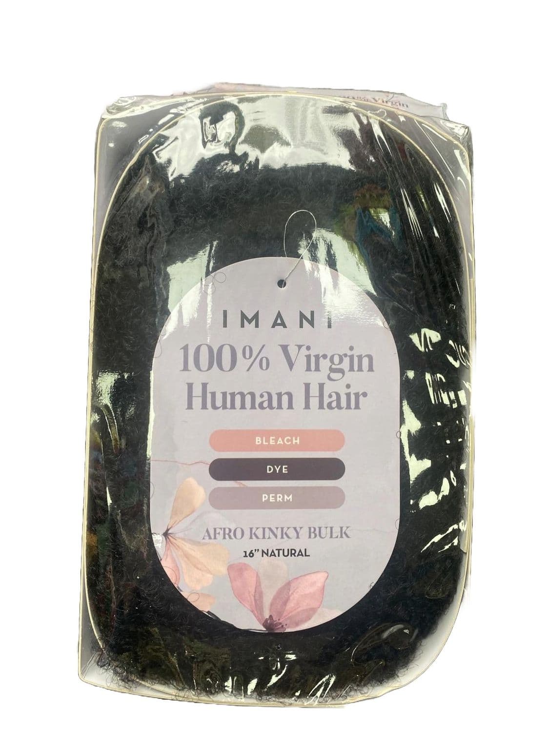 IMANI 100% VIRGIN HUMAN HAIR AFRO KINK 16"Y BULK