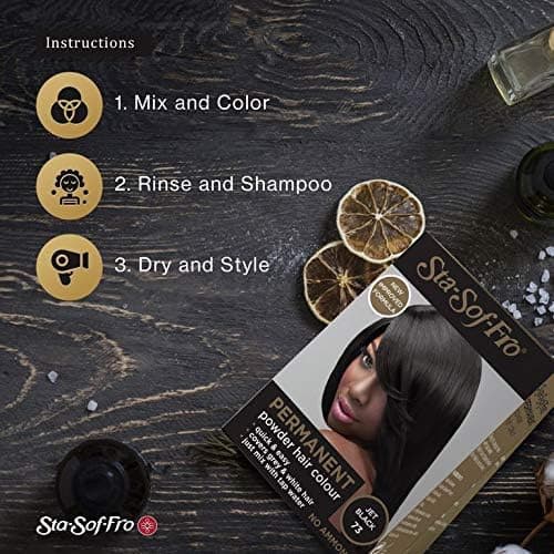 Sta-sof-fro permanent powder hair color/ 8g 5