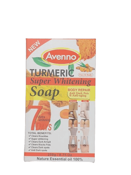AVENNO TURMERIC SUPER WHITENING SOAP 250g