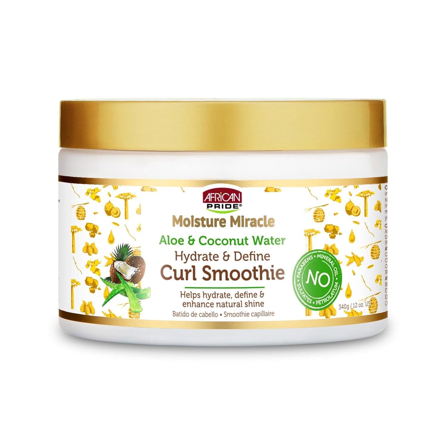African Pride Moisture Miracle Aloe & Coconut Water Curl Smoothie 340g
