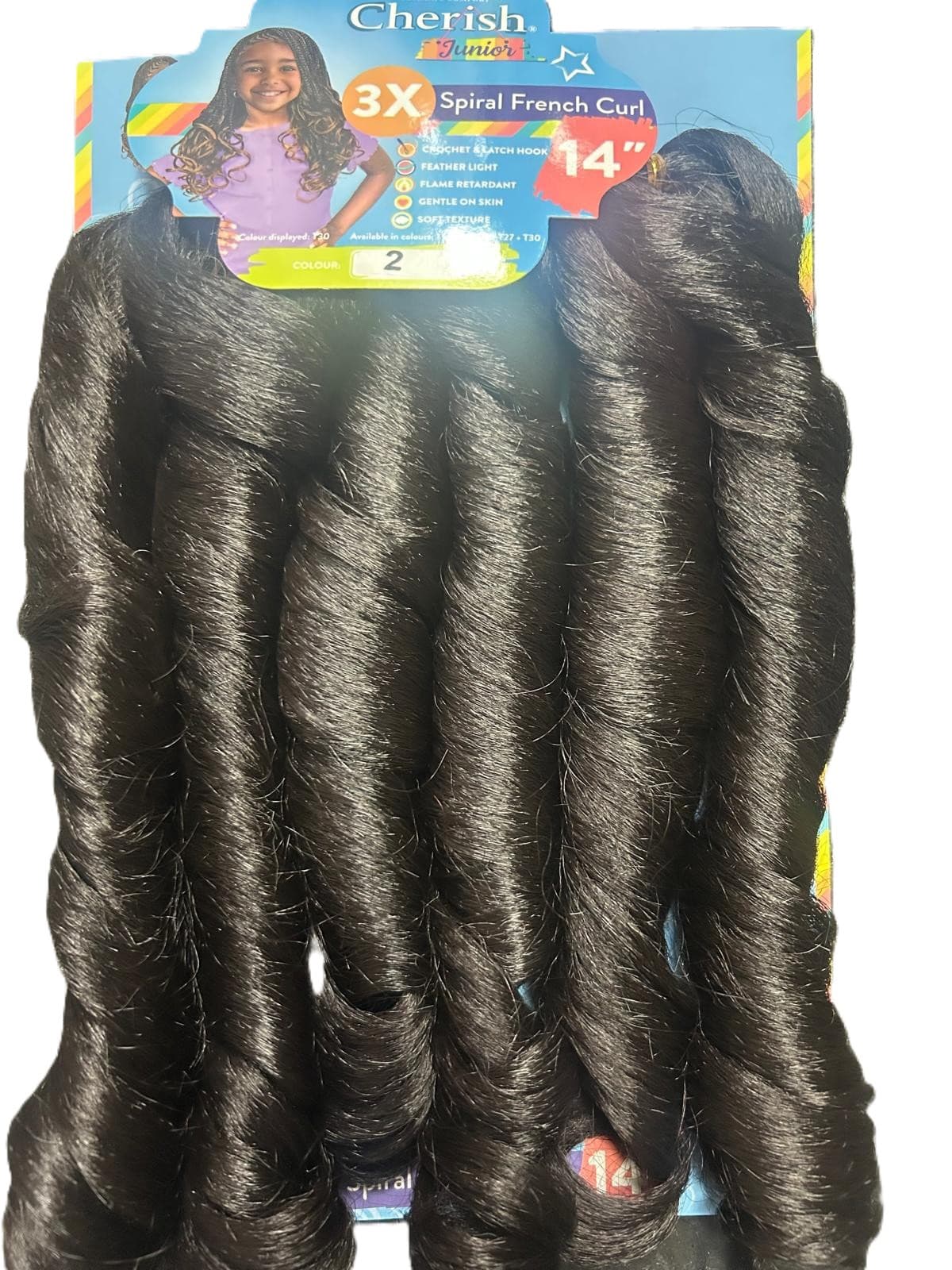 CHERISH JUNIOR 3X SPIRAL FRENCH CURL 14" 5