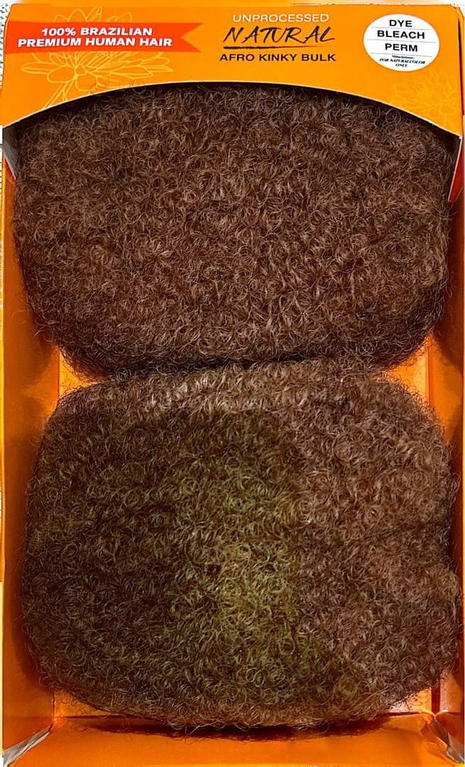 KUKNUS 100% BRAZILIAN HUMAN HAIR AFRO KINKY BULK 18" 6