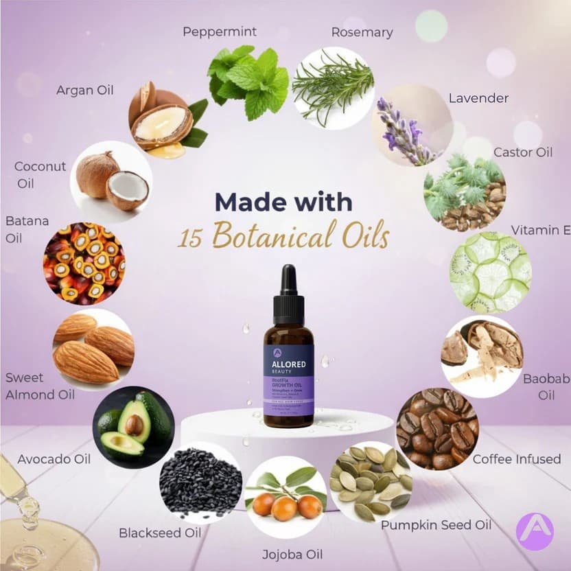 ALLORED BEAUTY ROOTFIX GROWTH OIL 2