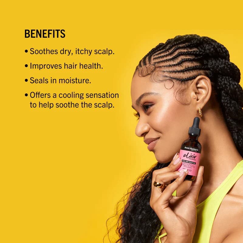 AUNT JACKIE'S Collagen, Tea Tree Oil & Eucalyptus Elixir Hair & Scalp Oil 2