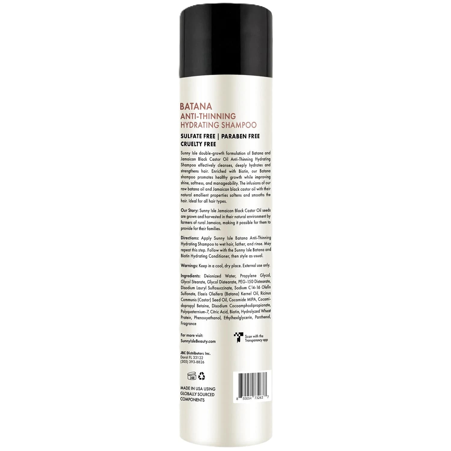 Sunny Isle Batana Anti-Thinning Shampoo 10.1oz with Biotin and Jamaican Black Castor Oil 2