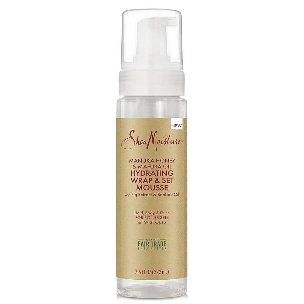 SHEA MOISTURE MANUKA HONEY & MAFURA OIL HYDRATING WRAP & SET MOUSSE  222ml