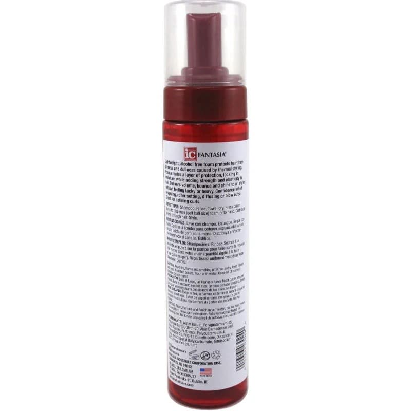 I C FANTACIA HAIR POLISHER HEAT PROTECTOR STYLING FOAM 2