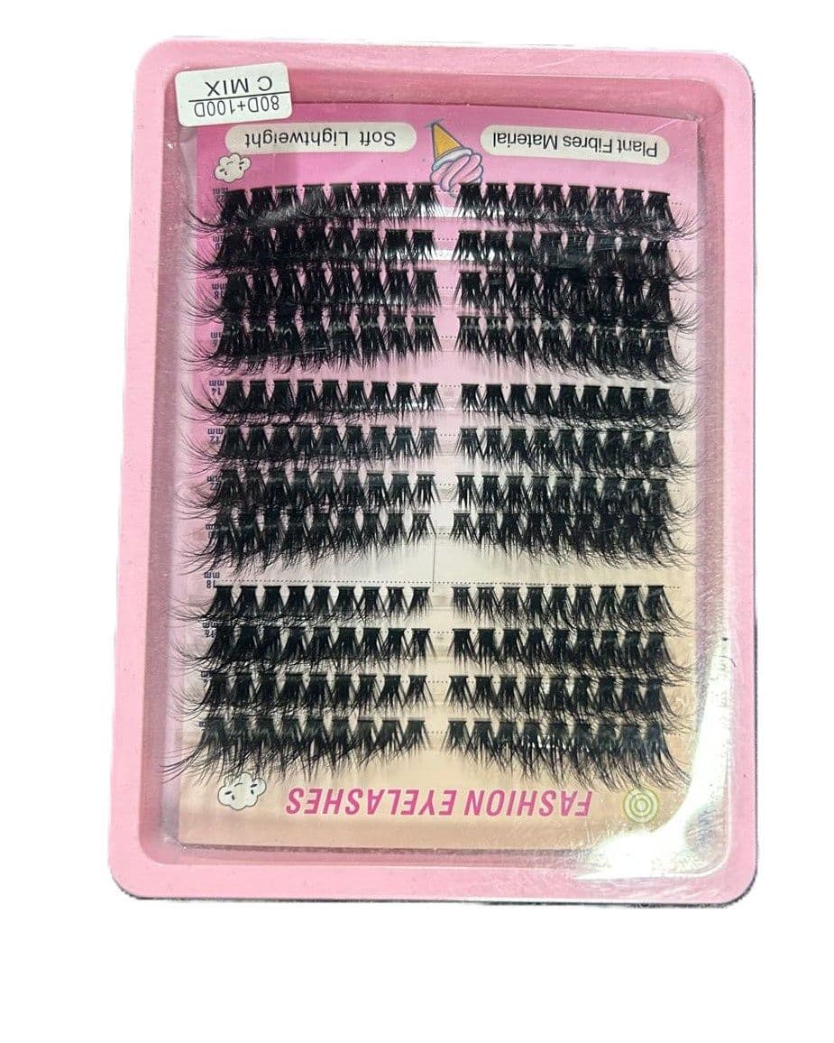 Aglory cluster fluffed eye lashes