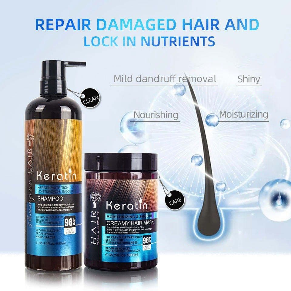DEXE ORGANIC KERATIN NUTRIENT DEEP TREATMENT HAIR MASKS