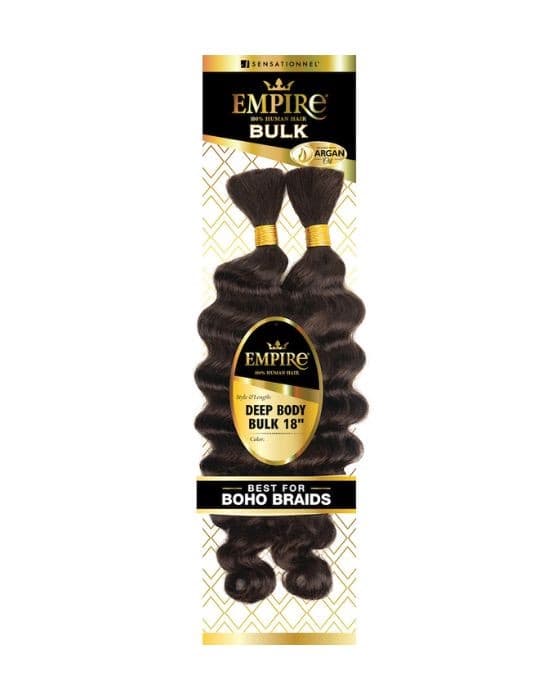 SENSATIONNEL EMPIRE 100% HUMAN HAIR DEEP BODY BULK  FOR BOHO 2