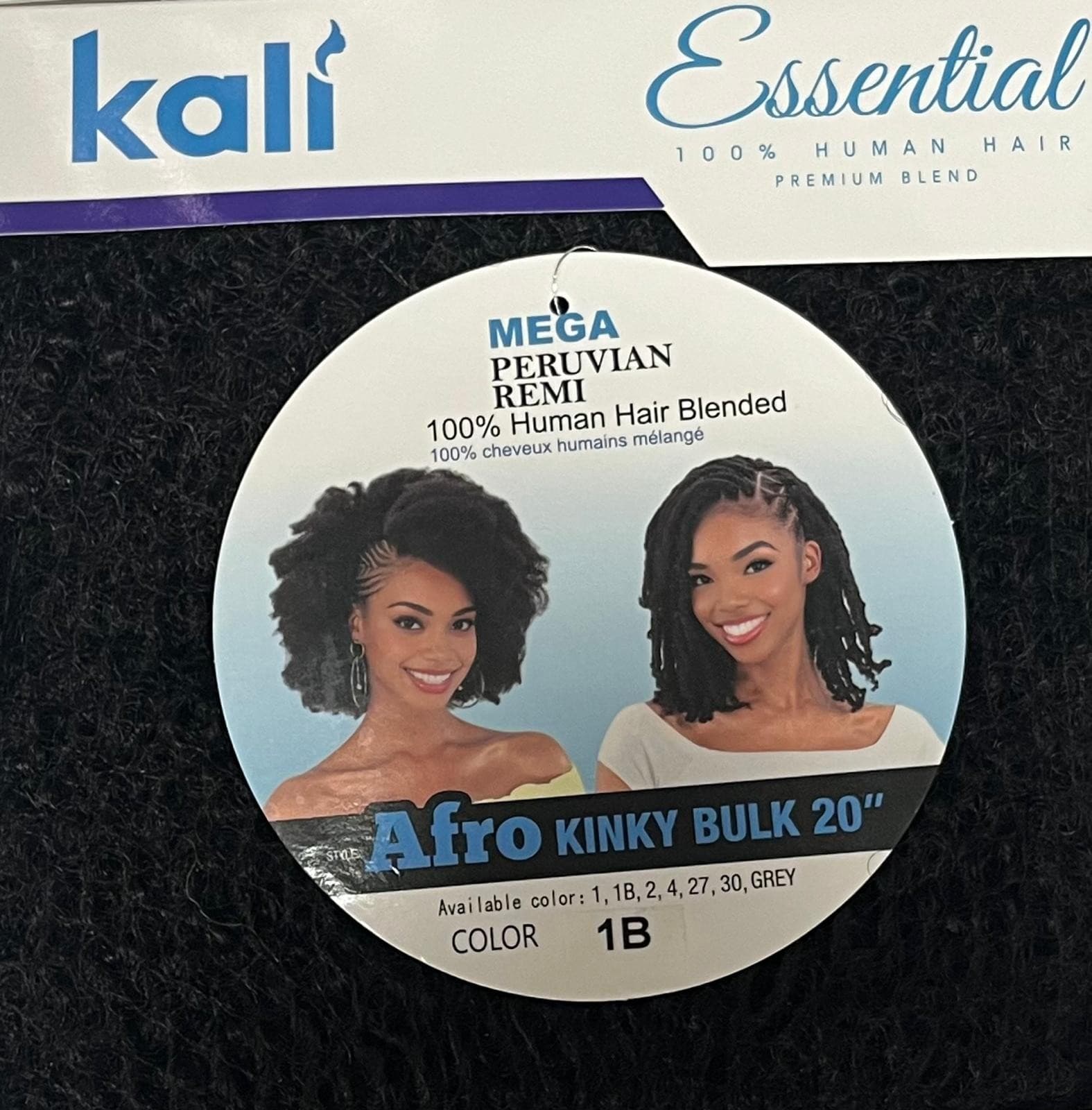 KALI ESSENSIAL 100% HUMAN HAIR BLENDED AFRO KINKY BULK 20" 2