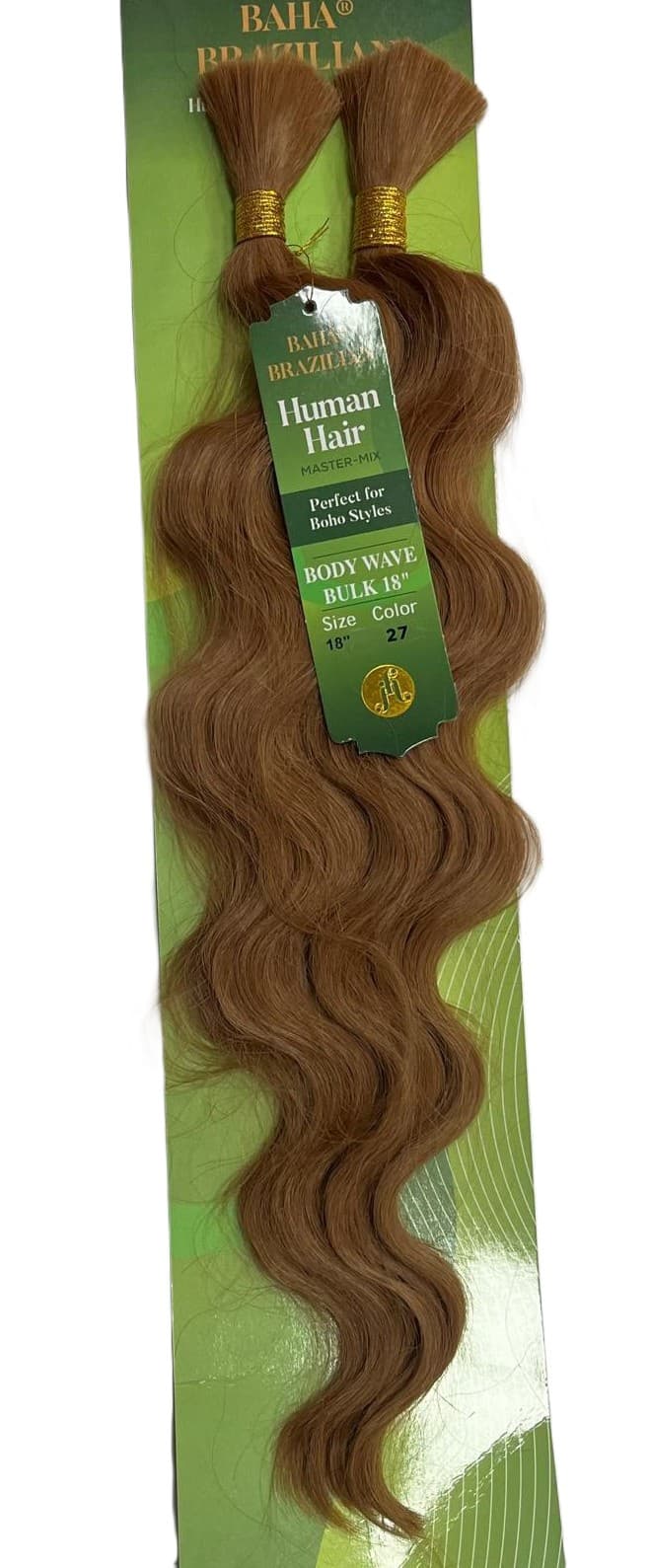 JAZZY BAHA BRAZILIAN HUMAN HAIR MASTER MIX BODY WAVE BULK 18" 3