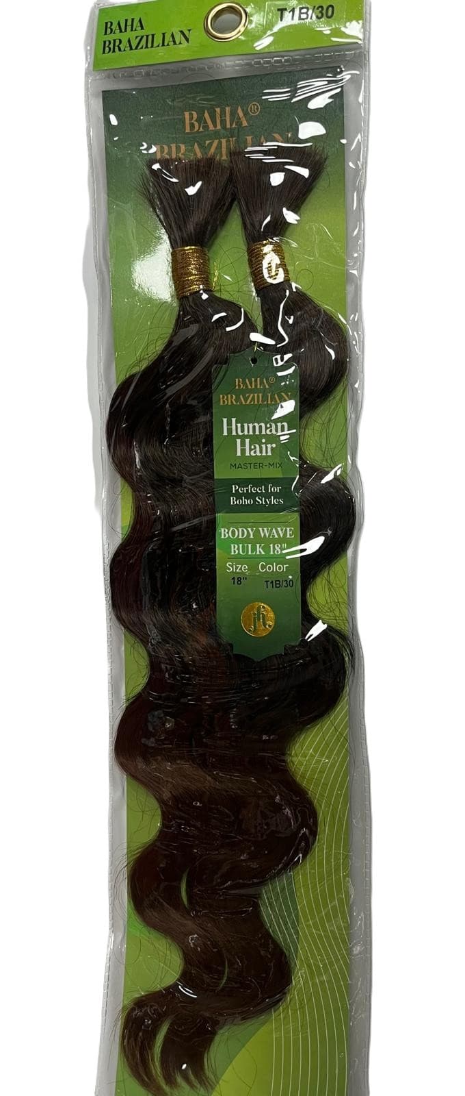 JAZZY BAHA BRAZILIAN HUMAN HAIR MASTER MIX BODY WAVE BULK 18" 5