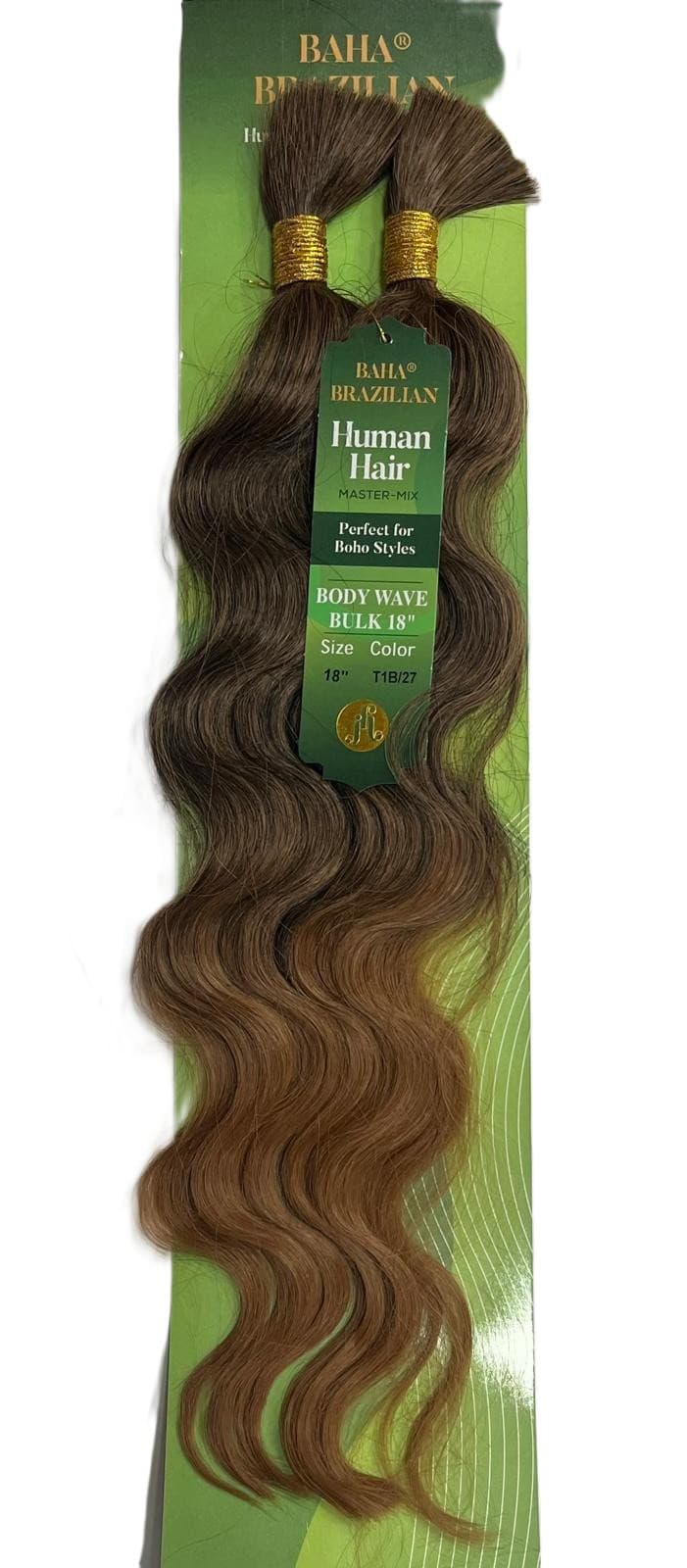 JAZZY BAHA BRAZILIAN HUMAN HAIR MASTER MIX BODY WAVE BULK 18" 4