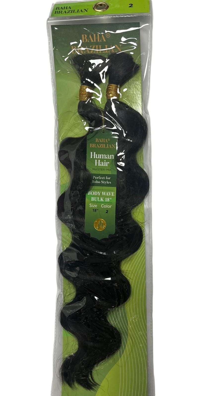 JAZZY BAHA BRAZILIAN HUMAN HAIR MASTER MIX BODY WAVE BULK 18" 7