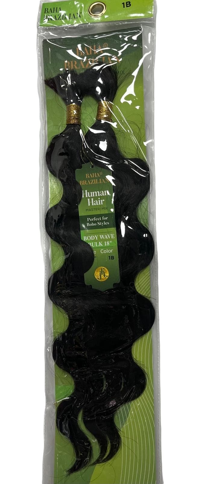 JAZZY BAHA BRAZILIAN HUMAN HAIR MASTER MIX BODY WAVE BULK 18" 6