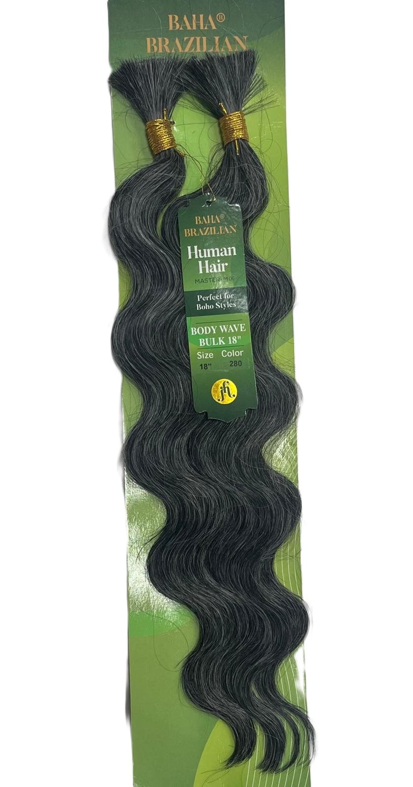 JAZZY BAHA BRAZILIAN HUMAN HAIR MASTER MIX BODY WAVE BULK 18" 8