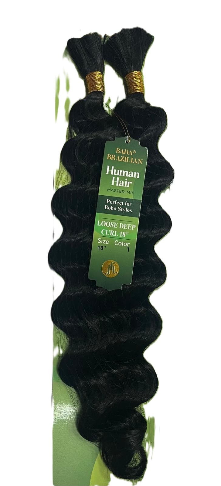 JAZZY BAHA BRAZILIAN HUMAN HAIR MAXTER MIX LOOSE DEEP BULK 9