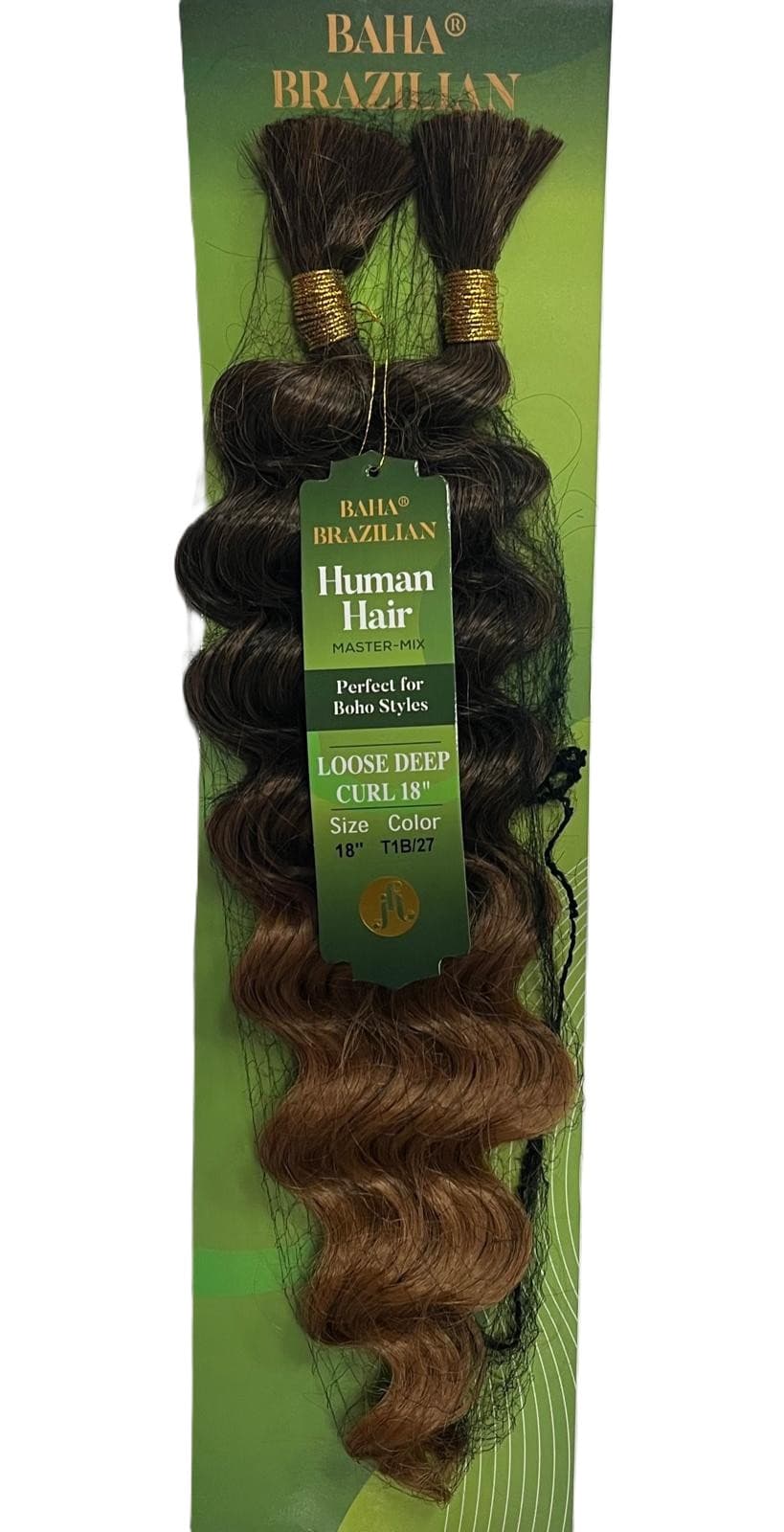 JAZZY BAHA BRAZILIAN HUMAN HAIR MAXTER MIX LOOSE DEEP BULK 8