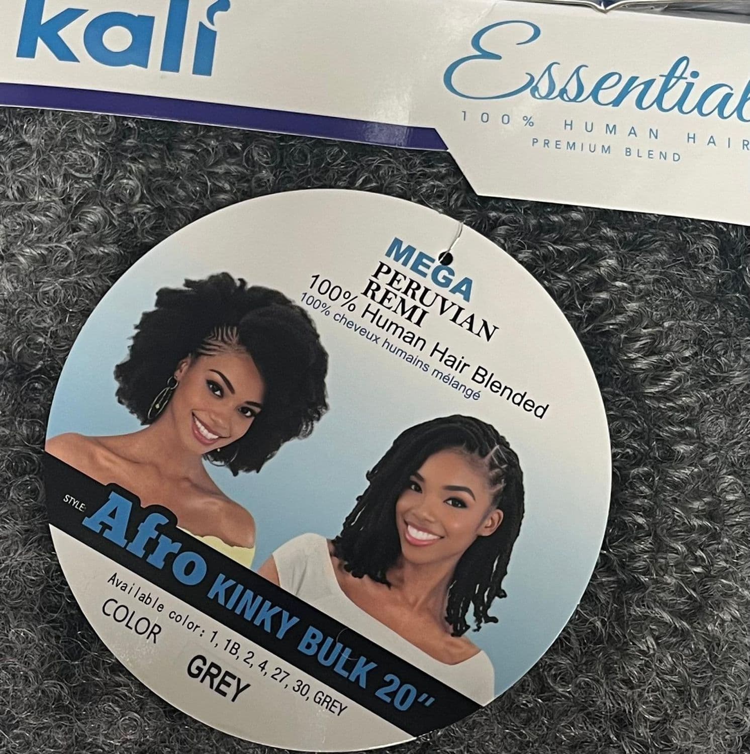 KALI ESSENSIAL 100% HUMAN HAIR BLENDED AFRO KINKY BULK 20"