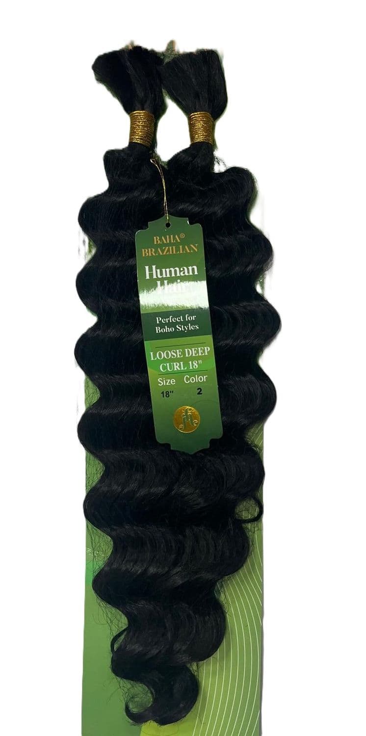 JAZZY BAHA BRAZILIAN HUMAN HAIR MAXTER MIX LOOSE DEEP BULK