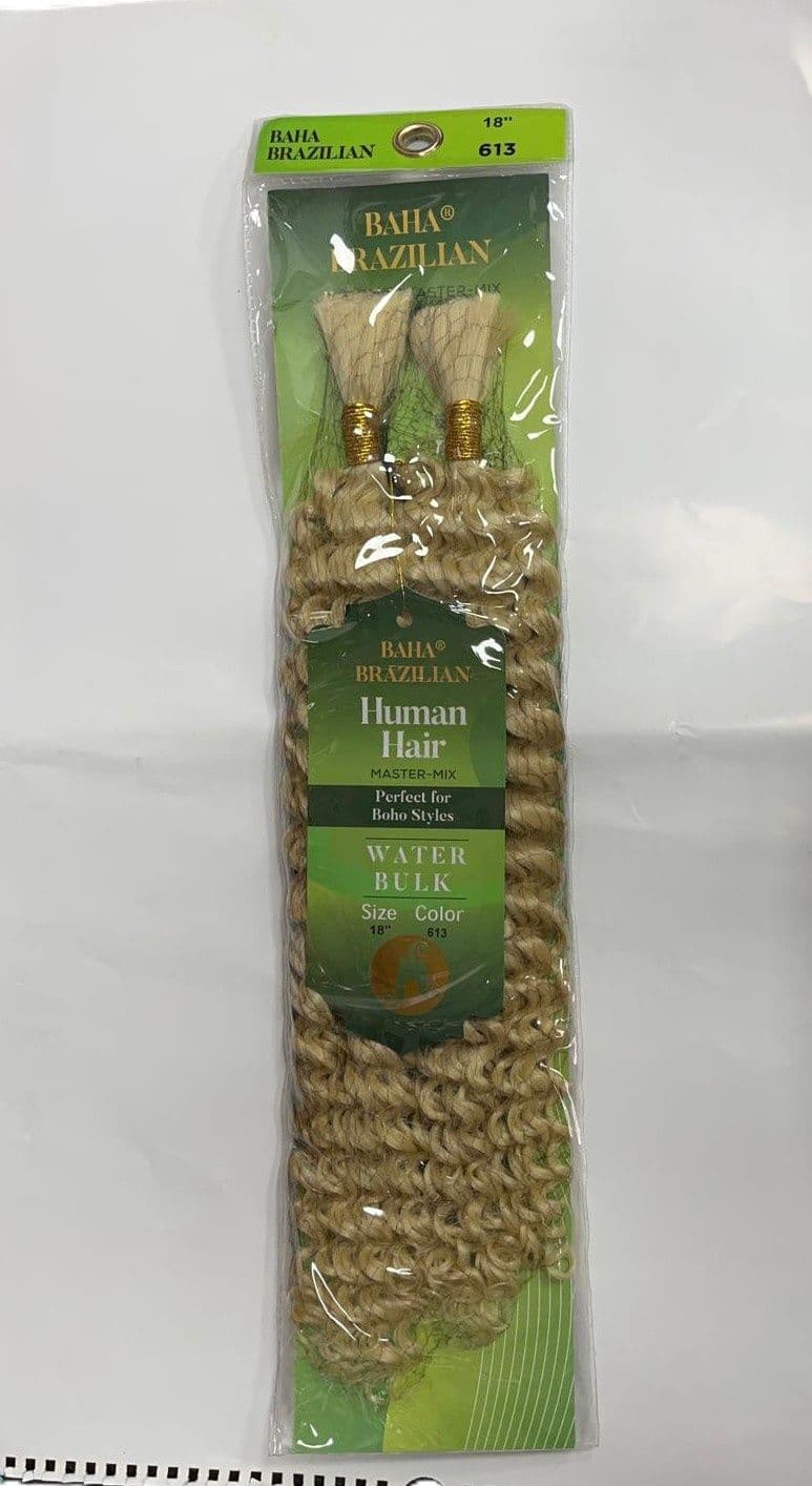 JAZZY BAHA BRAZILIAN HUMAN HAIR MASTER MIX WATER BULK FOR BOHO AND CROCHET